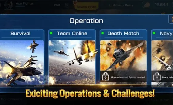 ace fighter operation