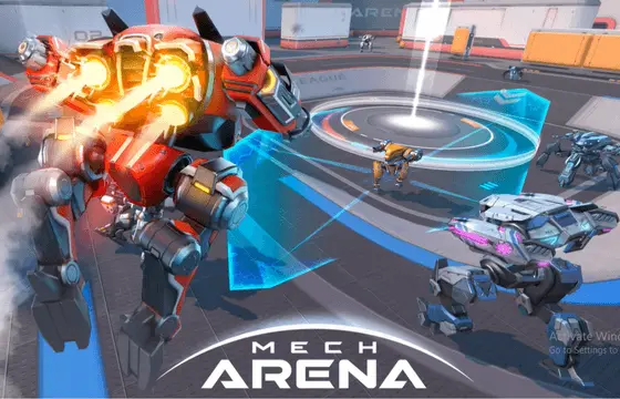 Mech Arena mod APK game feature image