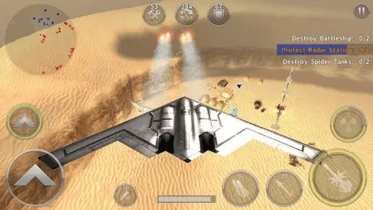 gunship battle bombing image